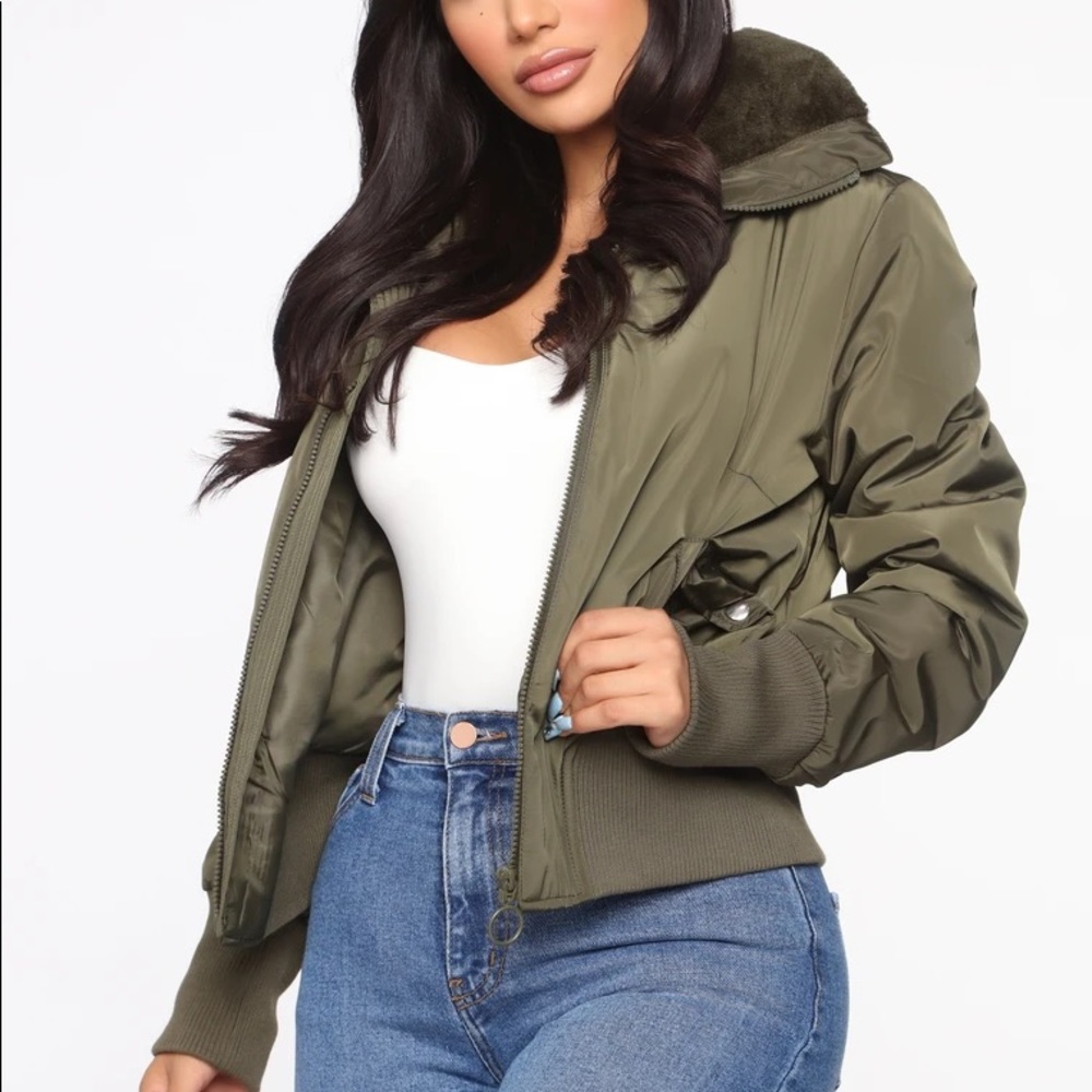 BNWT Green bomber jacket